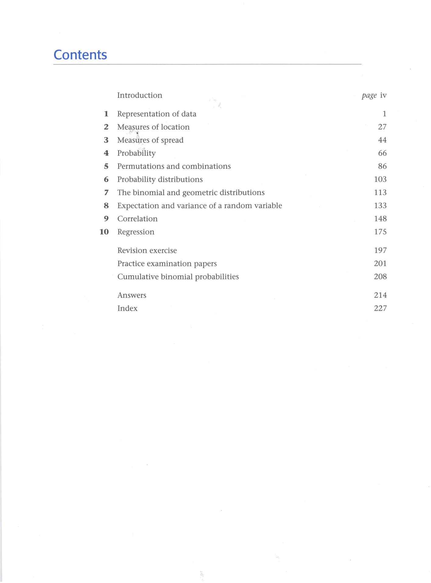 Cambridge Statistics